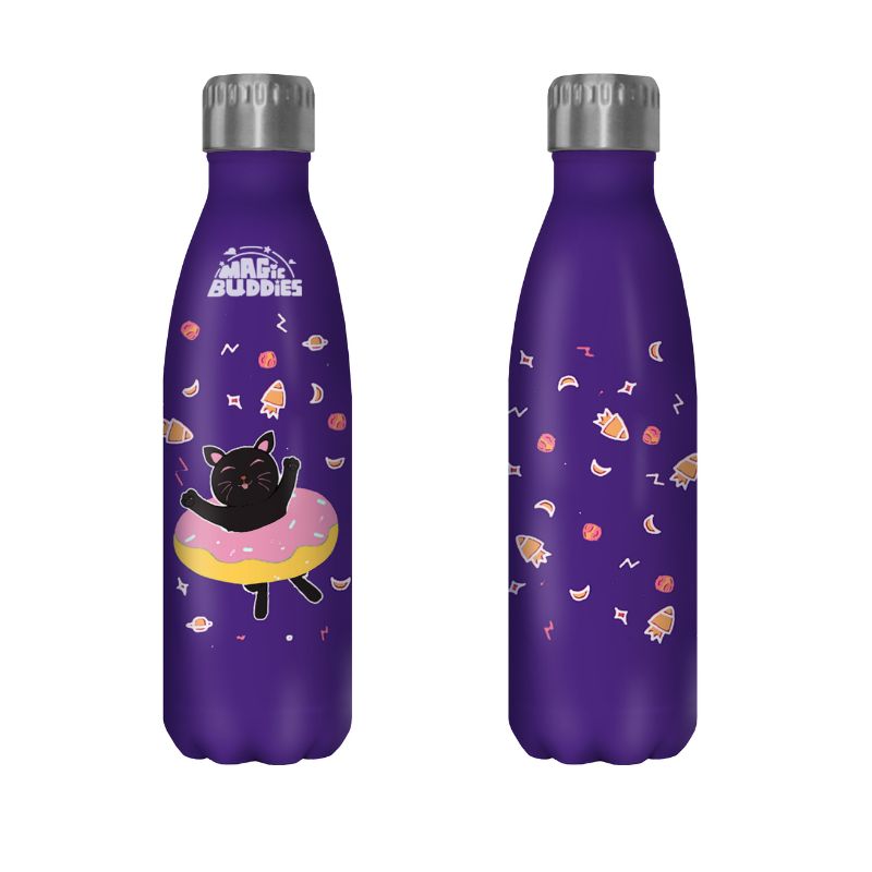 Magic Buddies 17 Oz Stainless Steel Insulated Water Wottle - MAGIC GLOBE
