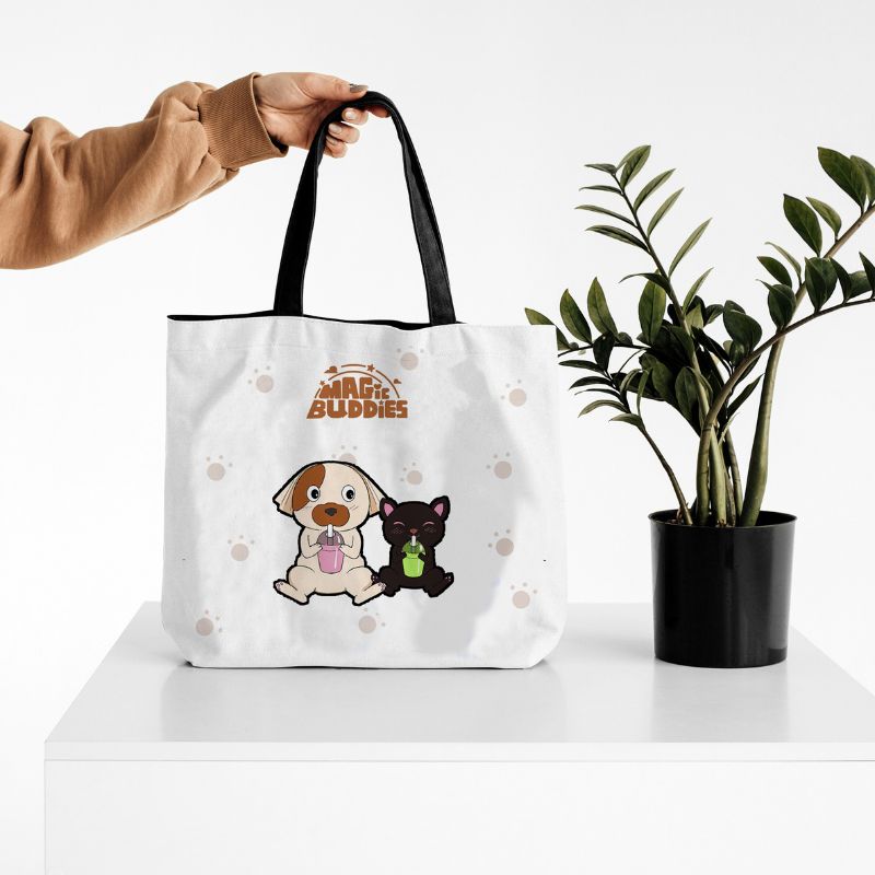 Magic Buddies Cotton Tote Bag - MAGIC GLOBE