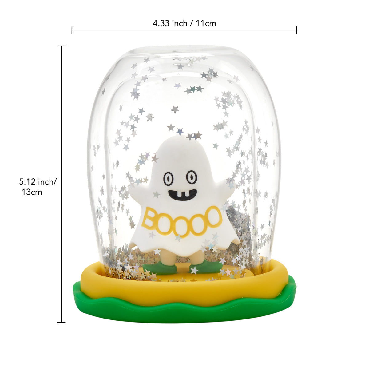 Boo snow globe cup, Halloween ghost snow globe - MAGIC GLOBE 380ml double layer cup