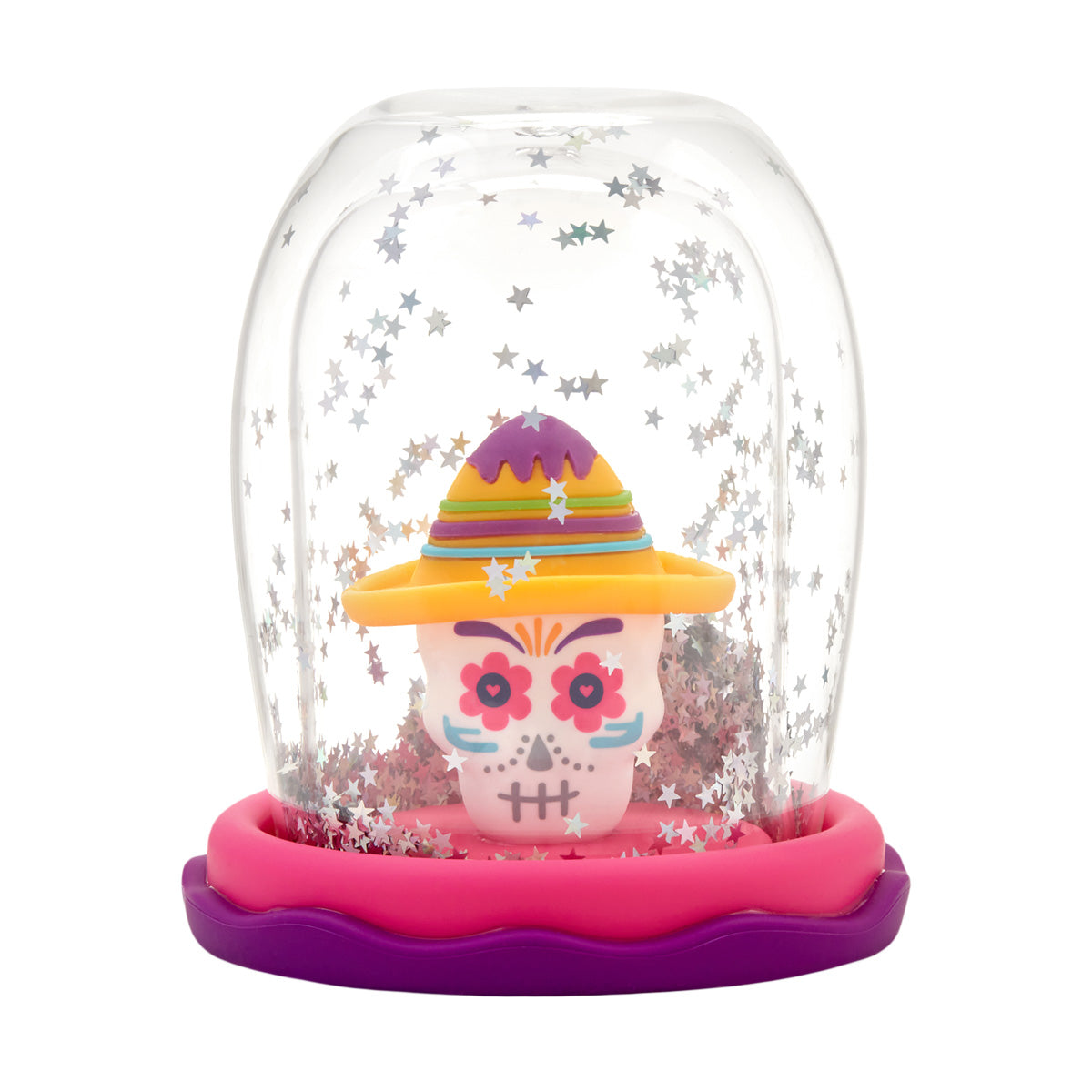 Skull snow globe cup, Day of the dead snow globe - MAGIC GLOBE 380ml double layer cup